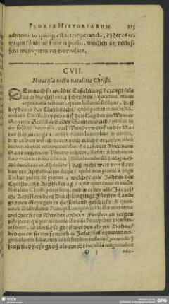 CVII. Miracula noctu natalitiae Christi