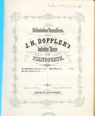 J. H. Doppler's beliebte Tänze für das Pianoforte, [2]. Bachus-Polka : op. 306