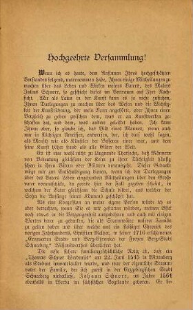 Eine Lebens-Skizze des Malers Julius Veit Hans Schnorr von Carolsfeld : Vortrag ... von dessen Sohn Carl Veit Hans Schnorr von Carolsfeld
