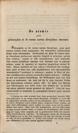 De atomis quas philosophia et de rerum natura disciplinae statuunt : dissertatio inauguralis philosophica