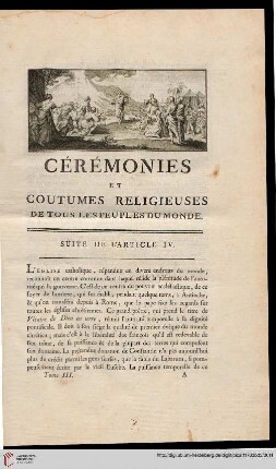 Suite de L’article IV