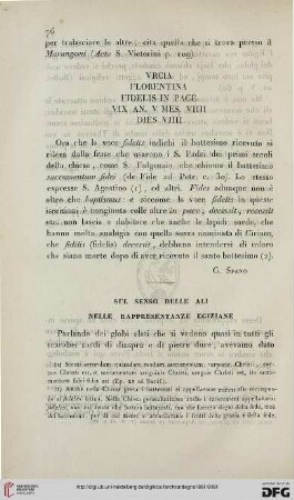 7: Sul senso delle ali nelle rappresentanze egiziane