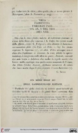 7: Sul senso delle ali nelle rappresentanze egiziane