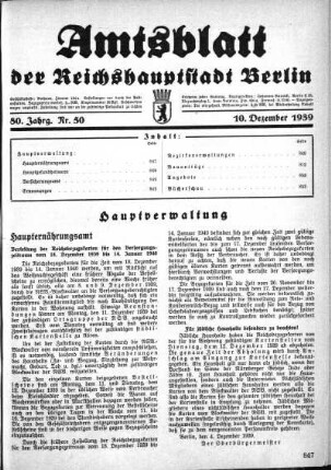 1939,50: Nr. 50, 10. Dezember 1939
