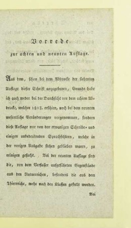 Vorrede zur achten und neunten Auflage