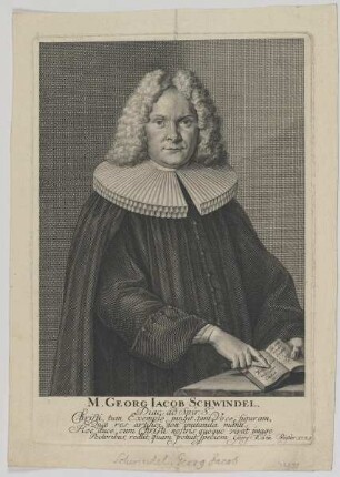 Bildnis des Georg Iacob Schwindel