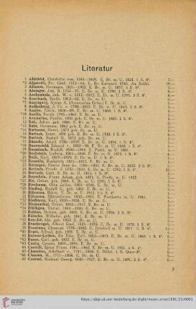 Literatur (Nr. 1-238)