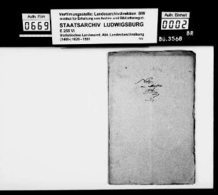 Topographisch-statistische, auch historiographische Notizen des Trigonometers Kohler zu Schörzingen, Frittlingen, Aixheim, Aldingen, Denkingen, Dürbheim, Balgheim und Spaichingen