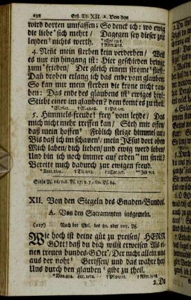 A. Von den Sacramenten insgemein