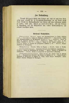 Zur Nachachtung