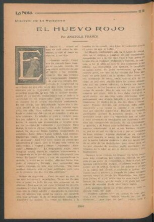 Cuento de la semana : El huevo rojo