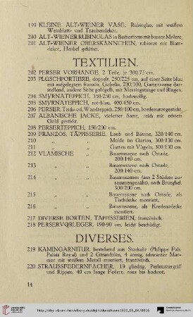 Textilien (Nr. 202-218)