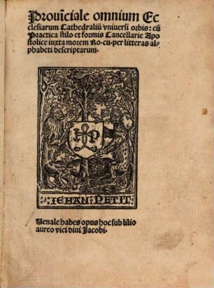 Provinciale omnium ecclesiarum cathedralium universi orbis