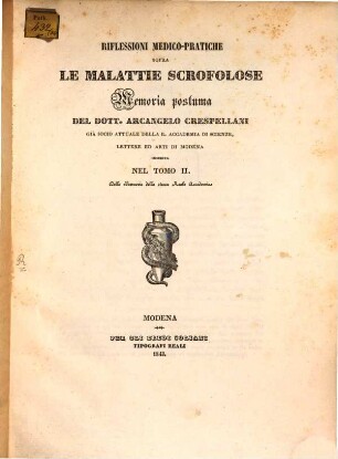 Riflessioni medico-pratiche sopra le malattie scrofolose