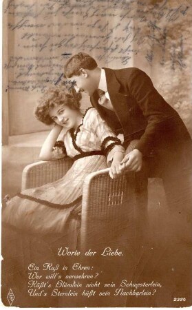 Grußkarte "Worte der Liebe"