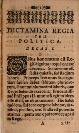 Dictamina seu Scita Variae Doctrinae Politicae Moralis Stoicae