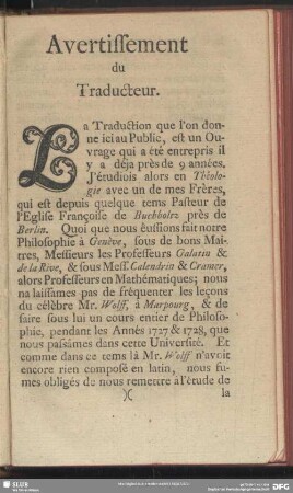 Avertissement du Traducteur