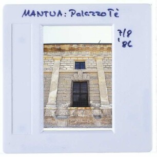 Mantua, Palazzo del Te : Detailansicht Fassadengliederung