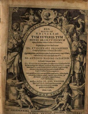 Cl. Ptolemei Pelusiensis Geographicae enarrationis Libri octo : [gewidmet] Iohanni Guilhelmo, Iuliae, Cliviae ac Montium duci