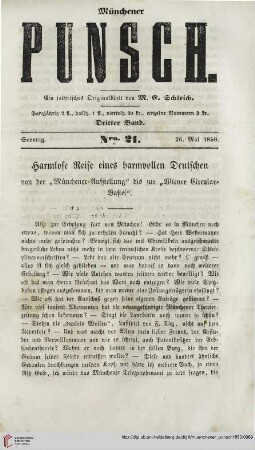 Nro. 21 (26. Mai 1850)