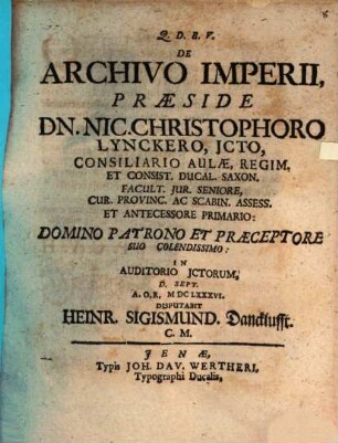 De Archivo Imperii