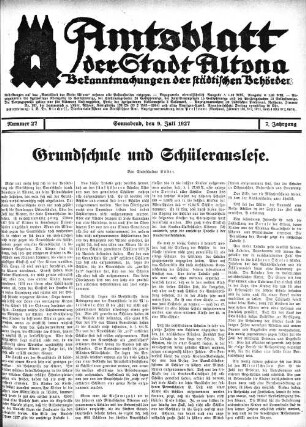 Grundschule und Schülerauslese.