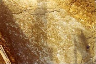 Kochertalbrücke, km 679,942 - 681,070 Baugrubensohle Widerlager 0
