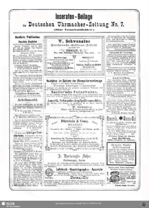 Inseraten-Beilage