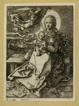 Maria, von einem Engel gekrönt