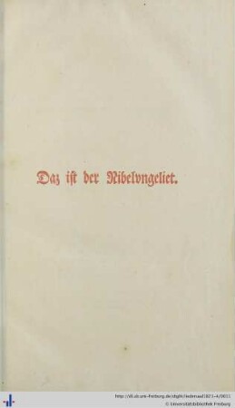 Daz ist der Nibelungenliet.