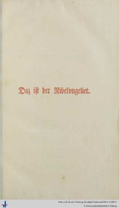 Daz ist der Nibelungenliet.
