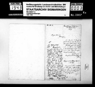 Steingebronn: Stiftungspfleger und Teilrechner, 1871-1917; Vermögens- und Einnahmeverwaltung, Grundstock und Ausstandswesen, 1886-1902; Ausgabeverwaltung, Bauwesen, 1845-1898; Kirchensteuerumlagen, Schuldsachen, 1899-1917