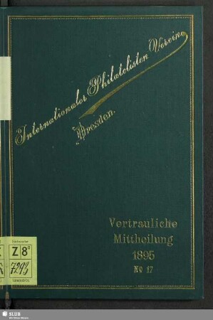 17.1895: Vertrauliche Mitteilung