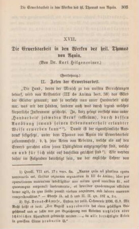 303-318 Die Erwerbsarbeit in den Werken des heiligen Thomas von Aquin : Fortsetzung