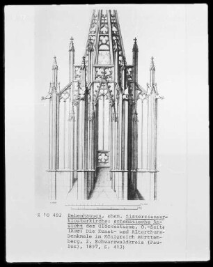 Dachreiter der ehemaligen Zisterzienserklosterkirche in Bebenhausen
