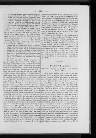Platen's Tagebuch.