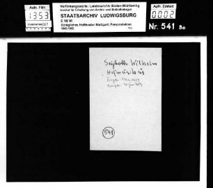 Seyboth, Wilhelm (*25.05.1841 in Hall); Hofmusikus; ausgesch.: 1889