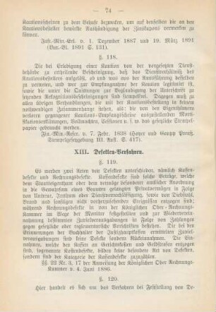 XIII. Defekten-Verfahren