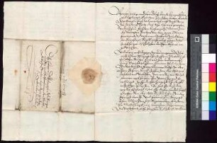 Bürgermeister und Rat von Görlitz teilen Bürgermeister und Rat von Bautzen mit, dass sie gegen Quittung Friedrich Speth die 540 Taler Zins ausbezahlt hätten.