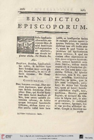 Benedictio Episcoporum