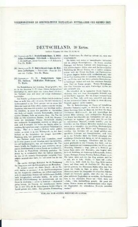 Deutschland. 20 Karten