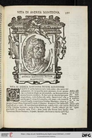 Vita di Andrea Mantegna Pittor mantoano