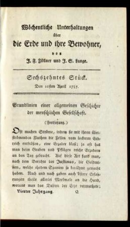 Sechszehntes Stück