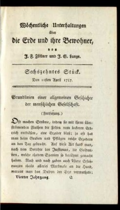 Sechszehntes Stück