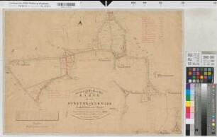 Recke (Recke), Teilung der Steinbecker Mark, Bl. 4 Brouillonkarte Flur 3 u. 4
