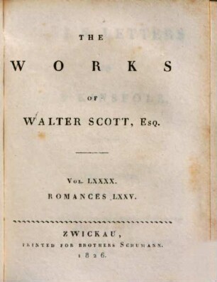 The Works of Walter Scott, Esq., 90. Paul's letters to his kinsfolk ; 2