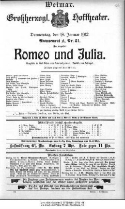 Romeo und Julia