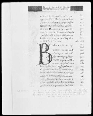 Vitae et Passiones — Initiale B(eatissimi medardi), Folio 125recto