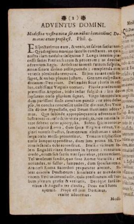 2-11, Adventus Domini; ...