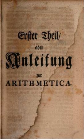 Anleitung zu den fürnehmsten mathematischen Wissenschaften
